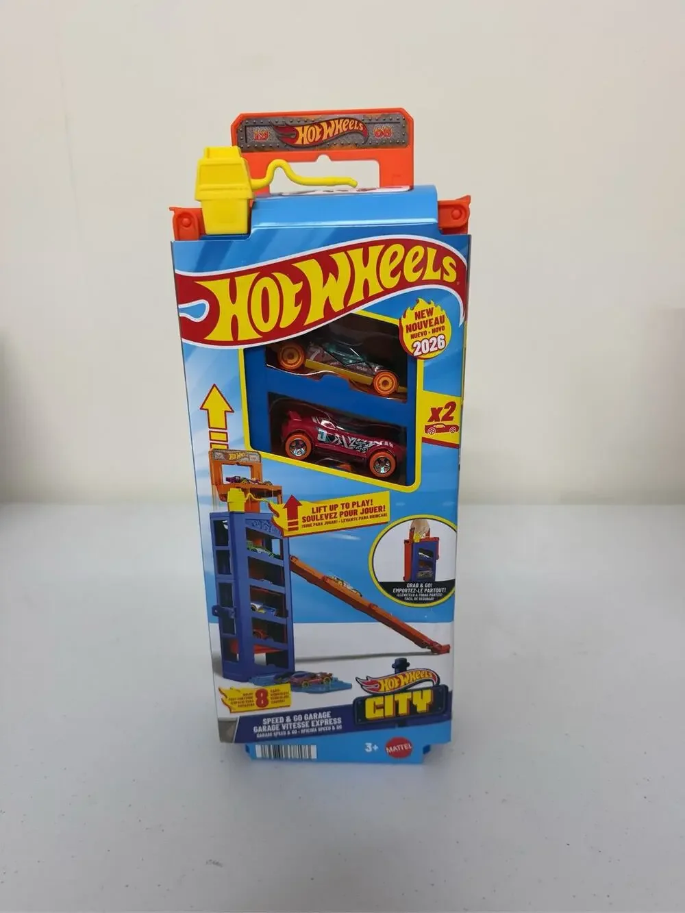 Hot Wheels City Speed & Go Garage Playset with 2 Cars 2026 Edition