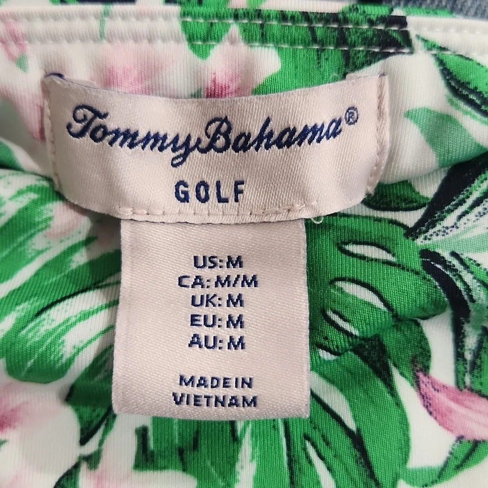 TOMMY BAHAMA ACTIVE Tropical Golf Tennis Knit Skort Size Medium Green Floral