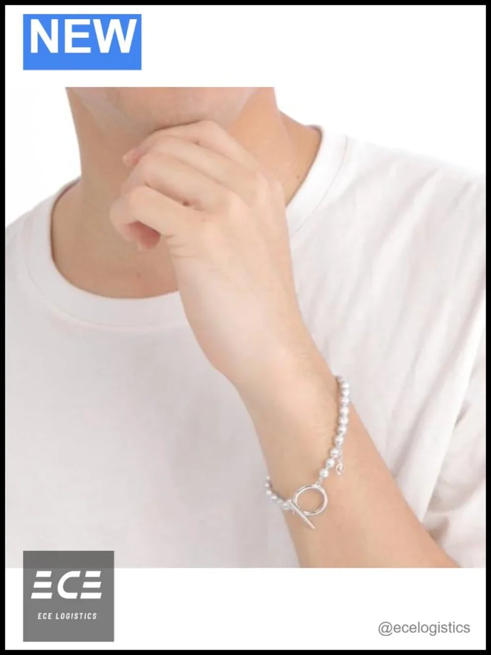 Japanese Akoya Baroque Pearl Bracelet 925 Silver 5.0mm Strand Gift