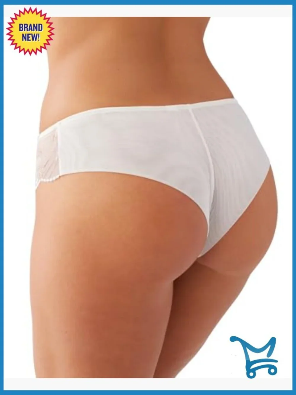 Exquisite Lace Tanga Panty with Shimmer Details