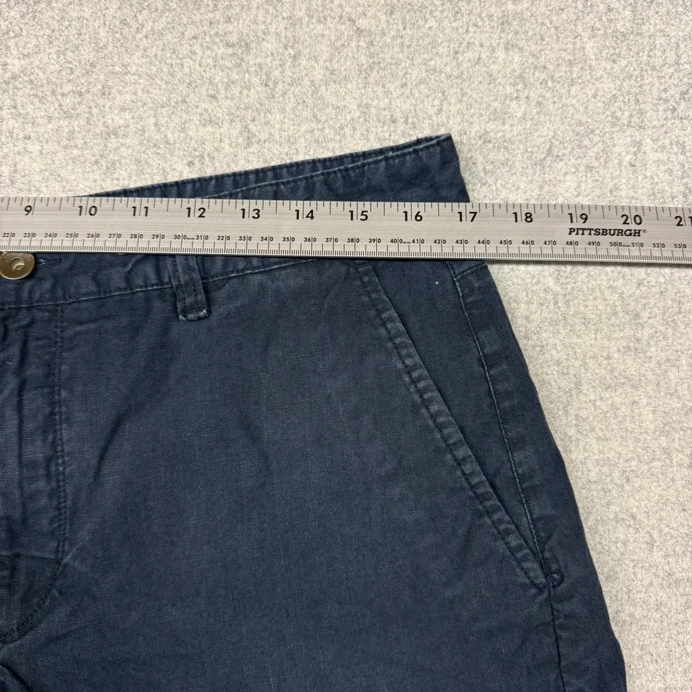 Rag & Bone Chino Shorts 33 Navy Blue Flat Front Cotton Casual Summer Men 1782