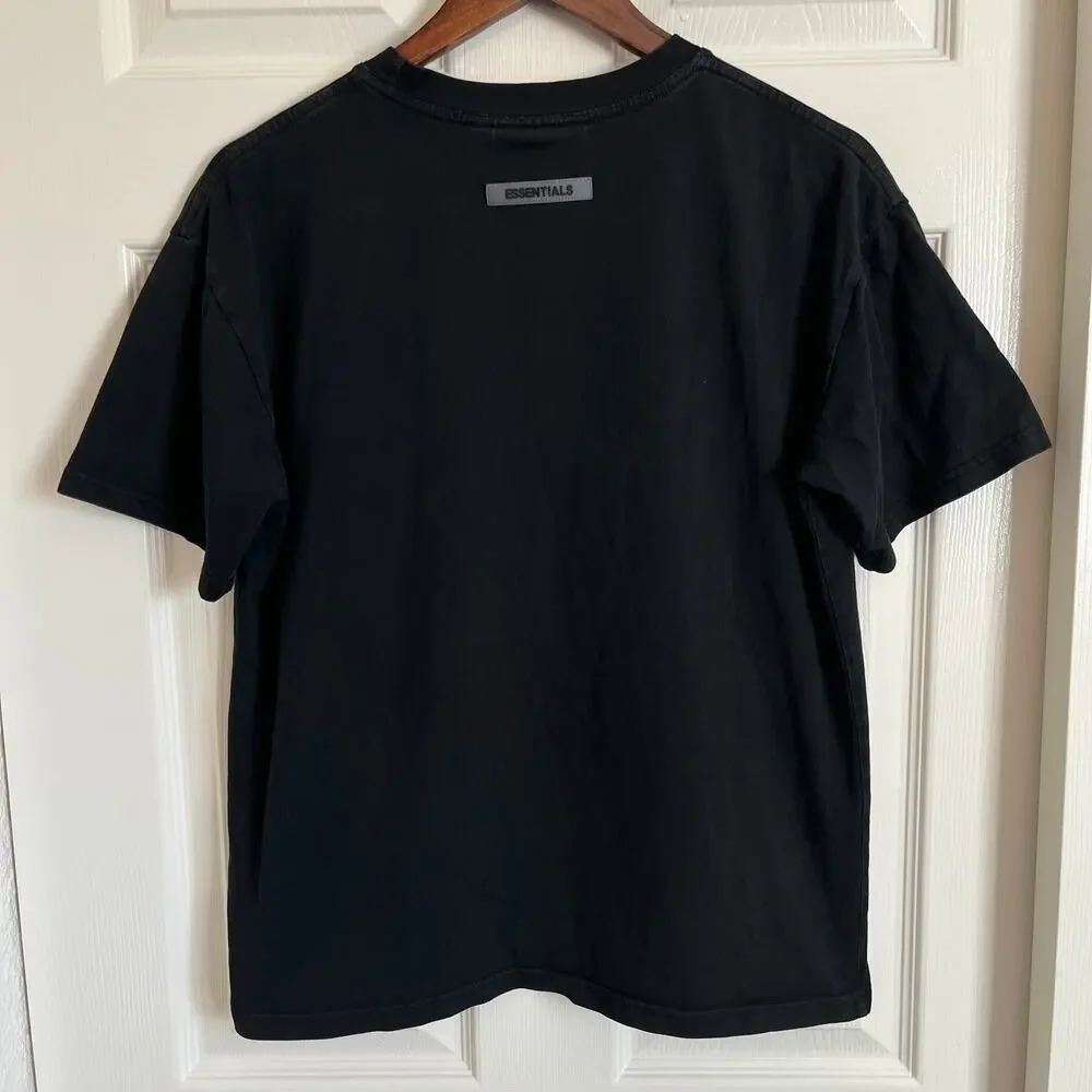 Essentials Fear of God Men’s Black Fleece Sweat Size L Short & Size M Tee Bundle