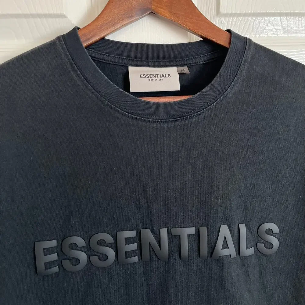 Essentials Fear of God Men’s Black Fleece Sweat Size L Short & Size M Tee Bundle