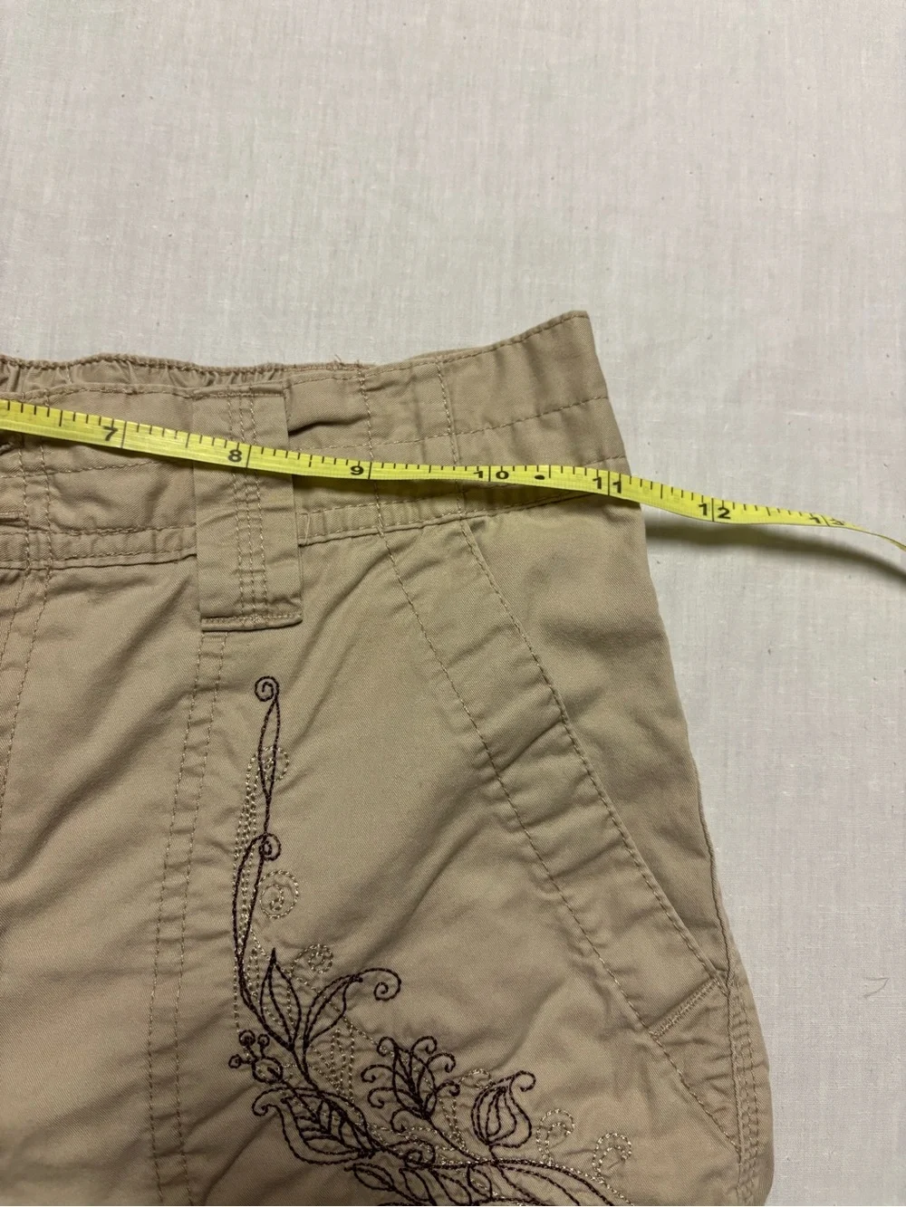 Basic Editions embroidered cargo
