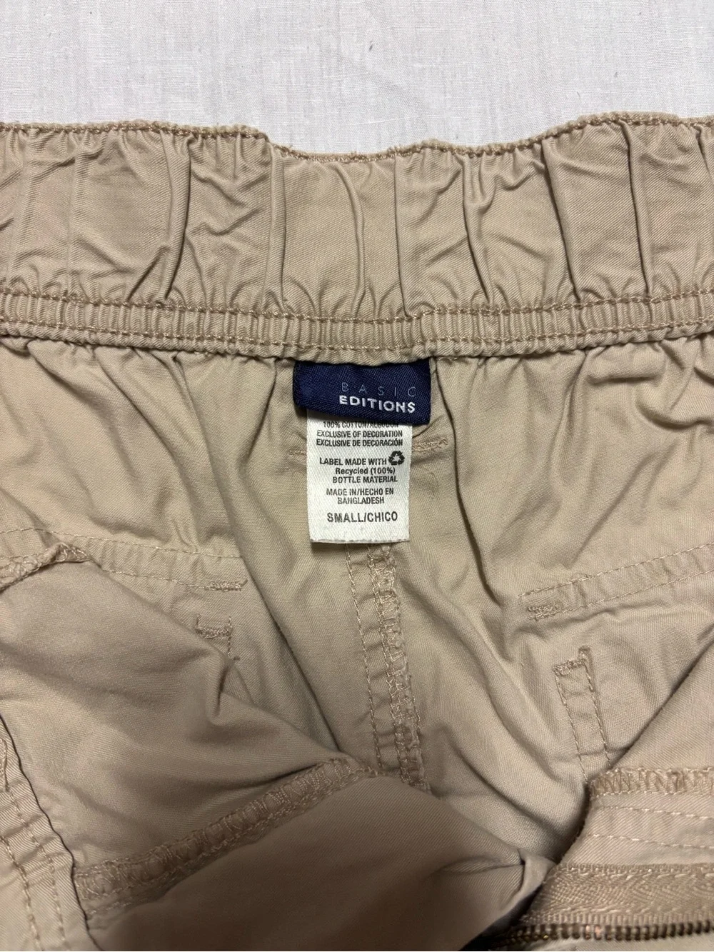 Basic Editions embroidered cargo