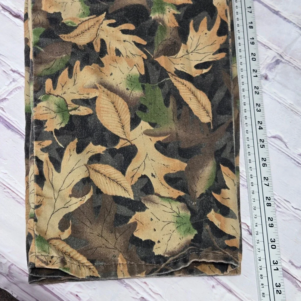 Vintage Kelly Kamo Tru-Leaf Camo Shirt Pants Set Hunting Utility Gear Mens XL