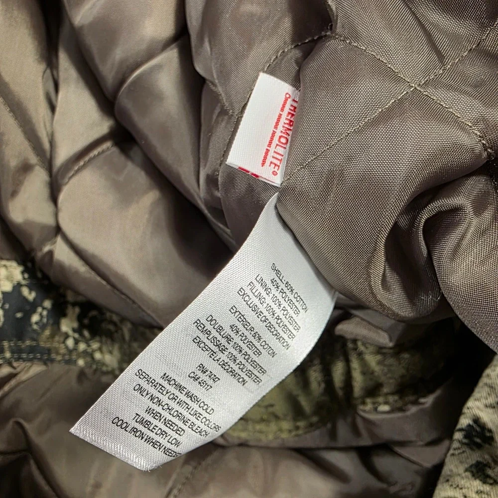 Redhead Coveralls Mens XL Green Strata Camo Insulated Hunting Workwear Outdoor