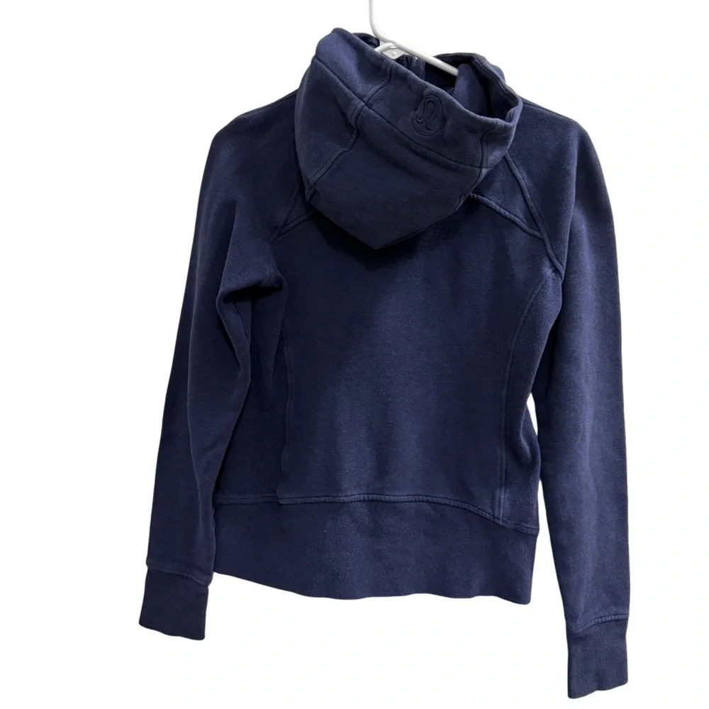 LULULEMON Scuba Hoodie Light Cotton Fleece Blue Size 6