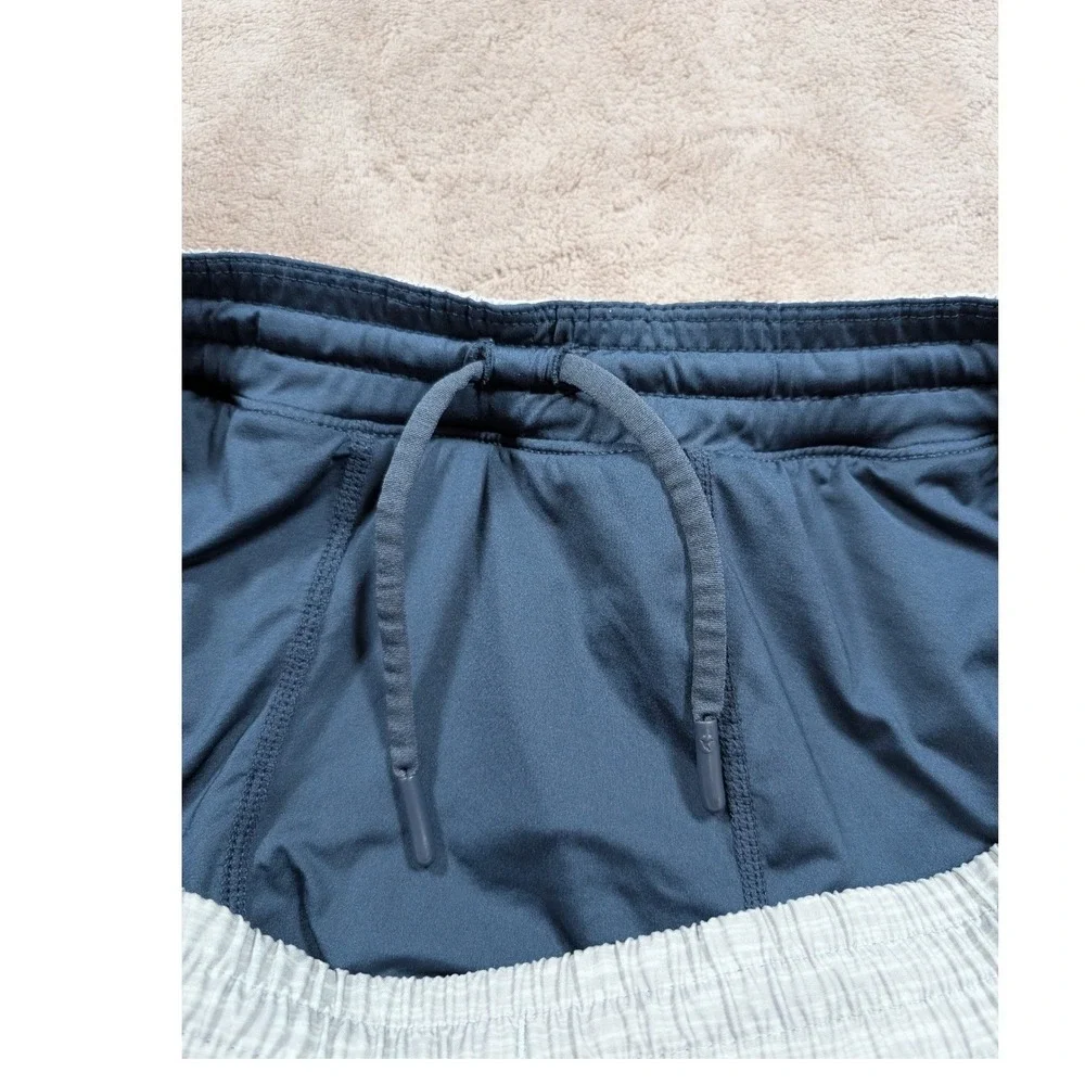Birddogs Gym Shorts Men XXL Gray Space Dye Elastic Waist Zipper Pockets Athletic