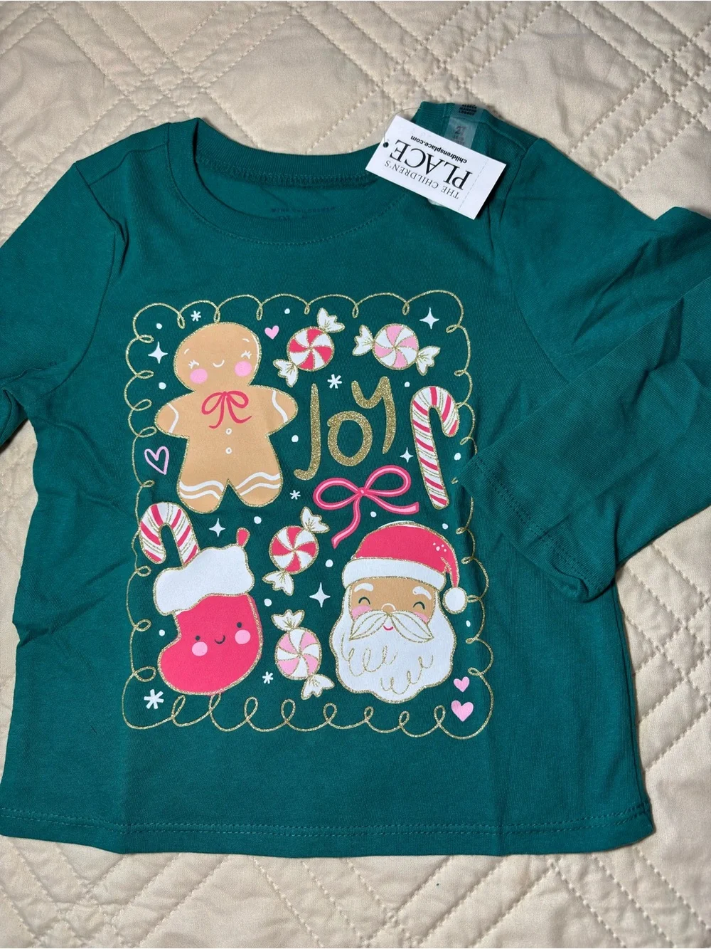 Children's Place 4T Holiday ‘Joy’ Graphic Tee