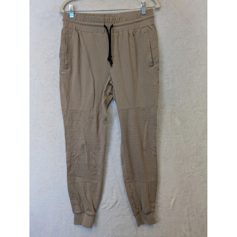 BYLT Premium Basics Elite+ Jogger Mens‎ Medium Khaki Tan Athletic Pants M