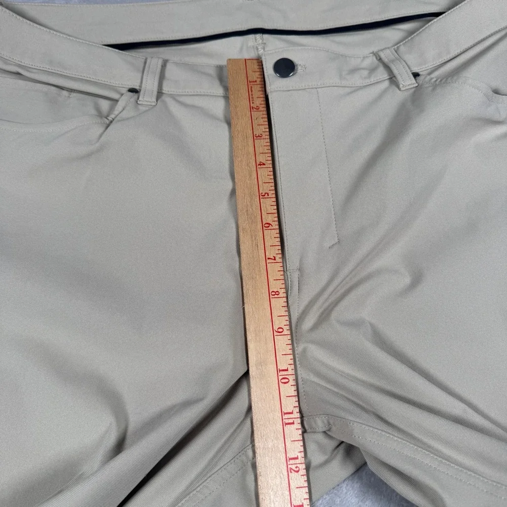 Lululemon Commission Pants Mens 40 Tan Warpstreme Chino Trousers