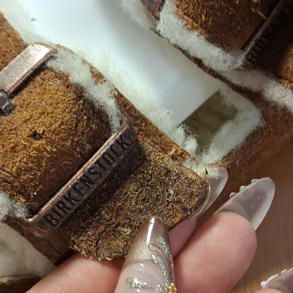 Birkenstock suede fur