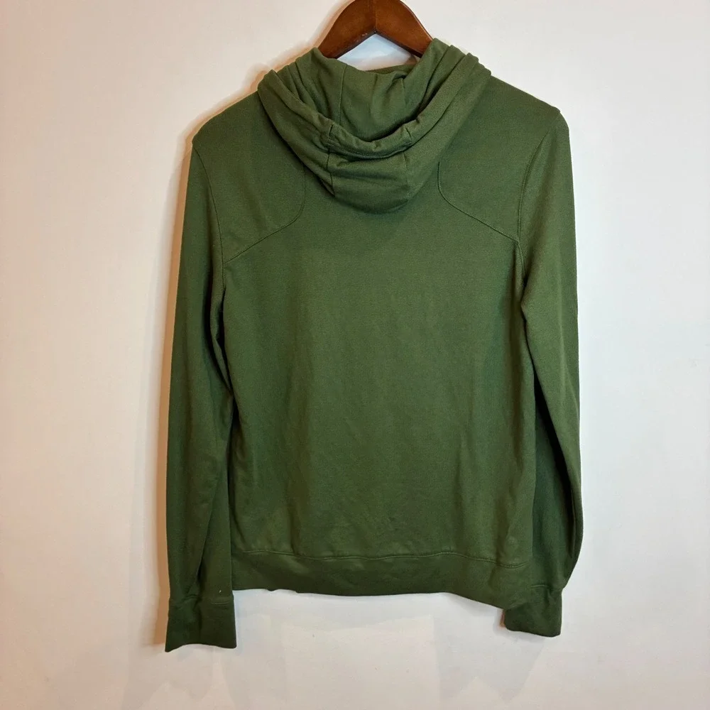 Jockey Sport Mens Small Green Full Zip Hoodie Sweatshirt Activewear FTRY JIAWU