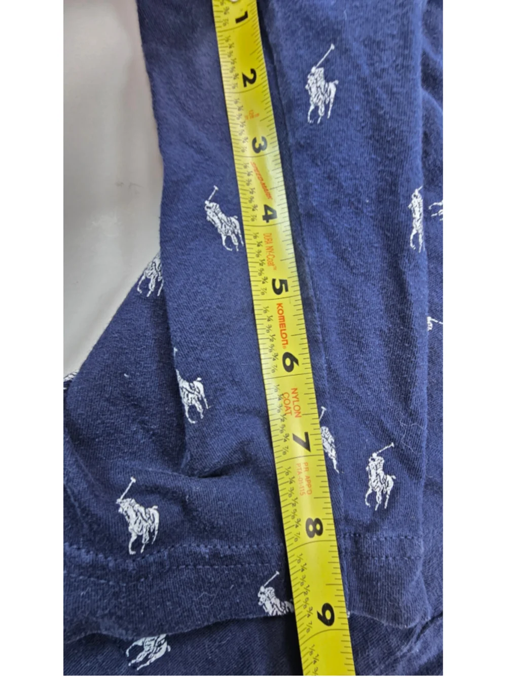 Polo Ralph Lauren Mens All Over Pony Sleep Shorts Navy Cotton Lounge Pajama