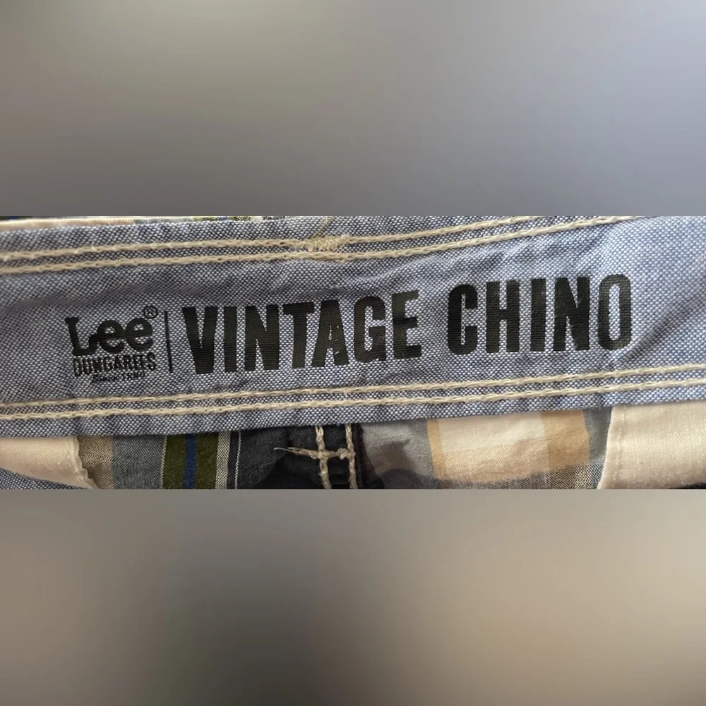 LEE Vintage Chino Plaid Shorts Men’s 38