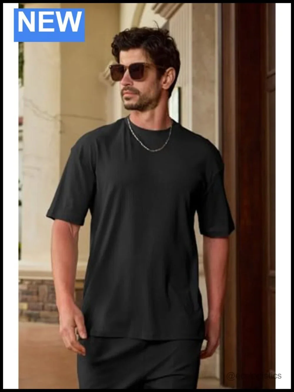 Men's 2 Piece Athletic Short Set Oversize T-Shirts Drawstring Tracksuit