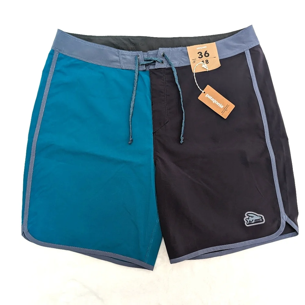 NEW Patagonia Hydropeak scallop board shorts 18