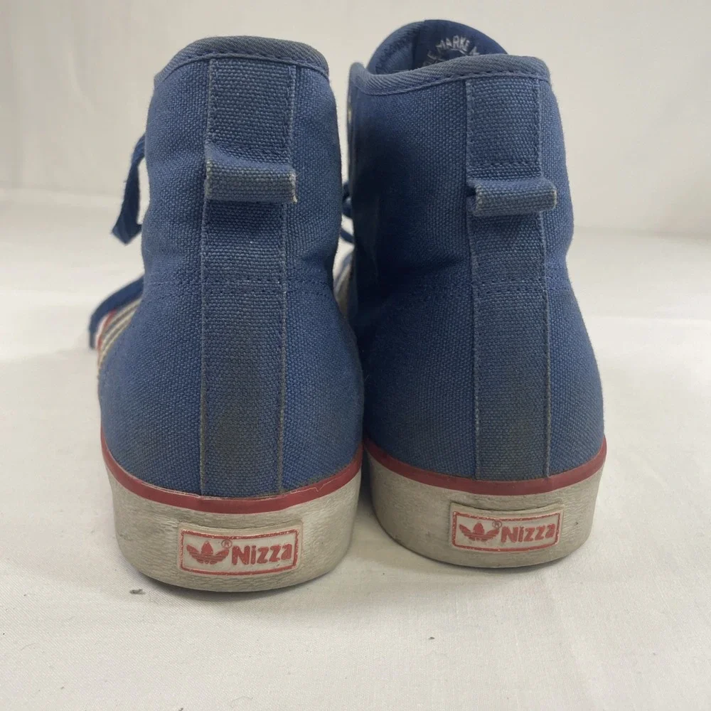 Adidas Nizza High Mid Royal Blue Men's US 11.5 Chukka Canvas Sneakers