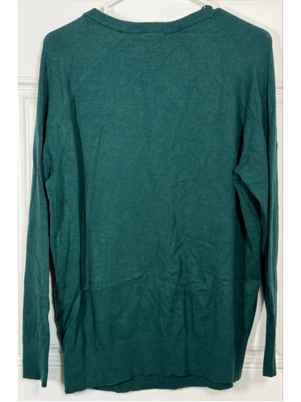 Torrid Size 00 Forest Green V Neck Tunic Sweater Long Sleeve Soft Knit