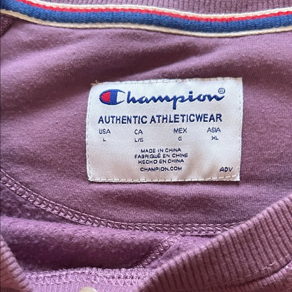 Champion Purple Crew Neck Sweater