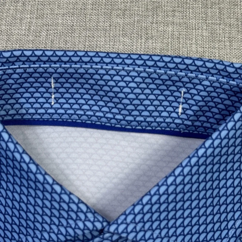 Holderness & Bourne Old Head Golf Polo Shirt Men M Blue Edwards Windsor & Oxford