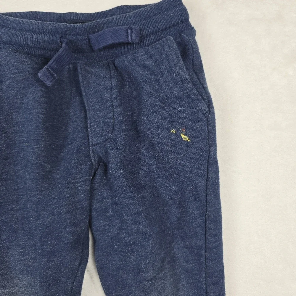 OshKosh Bgosh Toddler 4T Heather Navy Blue Fleece Jogger Sweatpants Drawstring