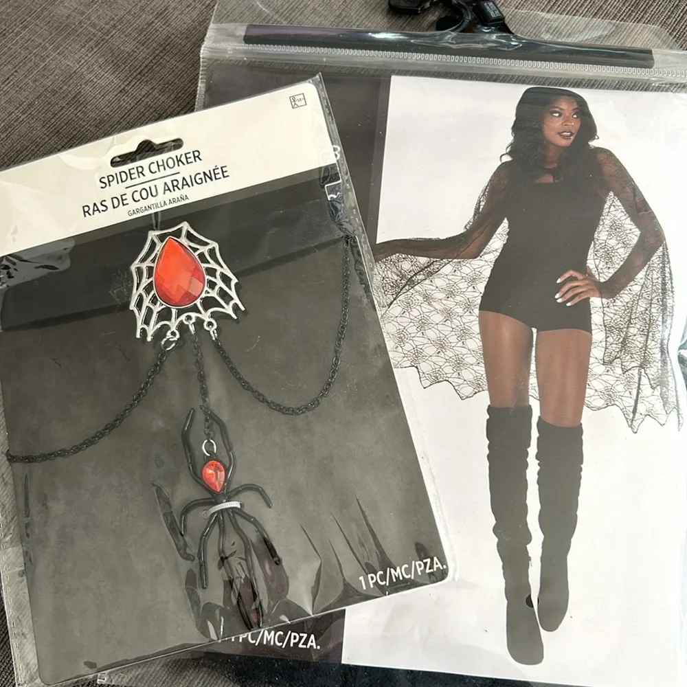 Party City spiderweb faux