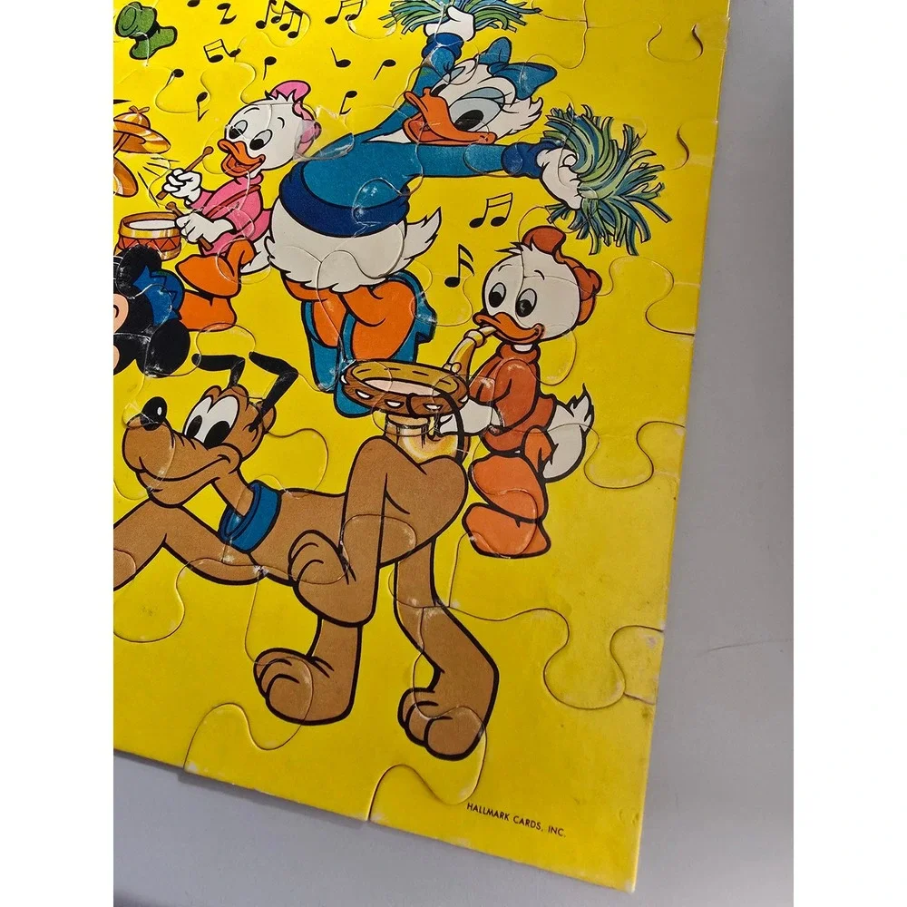 Vintage 70s Springbok Disney Parade 48 Piece Jigsaw Puzzle Mickey Donald PZL1160