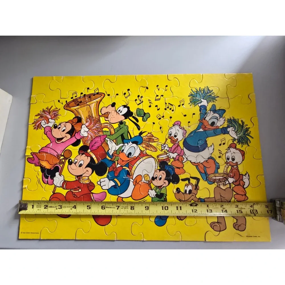 Vintage 70s Springbok Disney Parade 48 Piece Jigsaw Puzzle Mickey Donald PZL1160