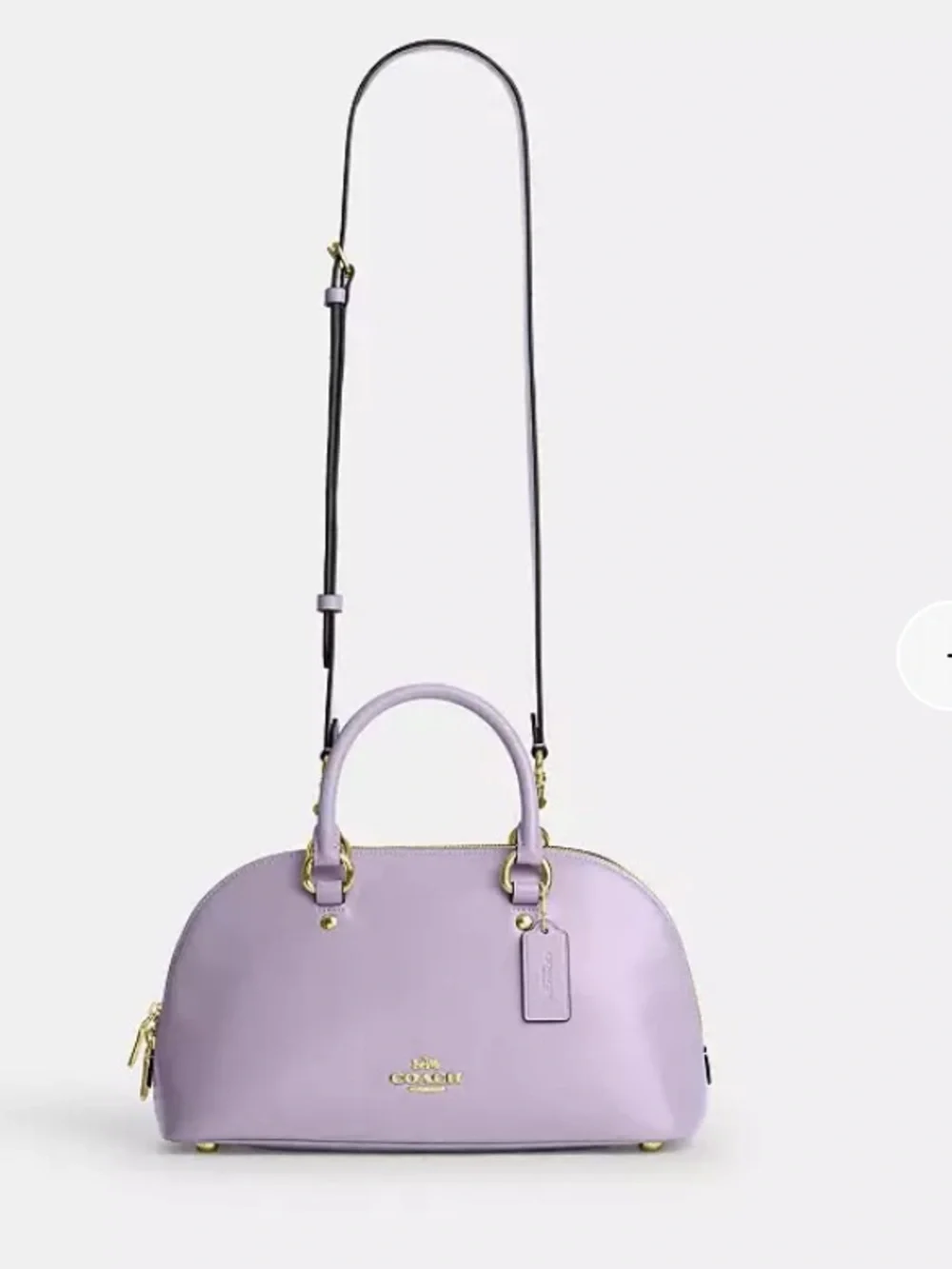Coach Lara Satchel Bag Lilac/Gold