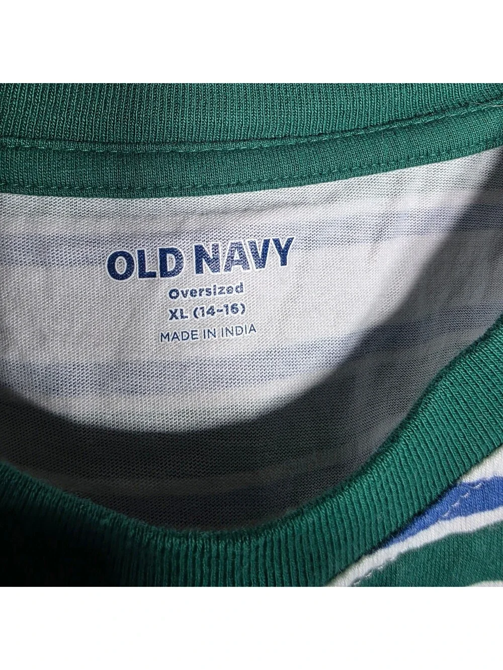 Boys XL (14-16) Old Navy striped oversized T-shirt