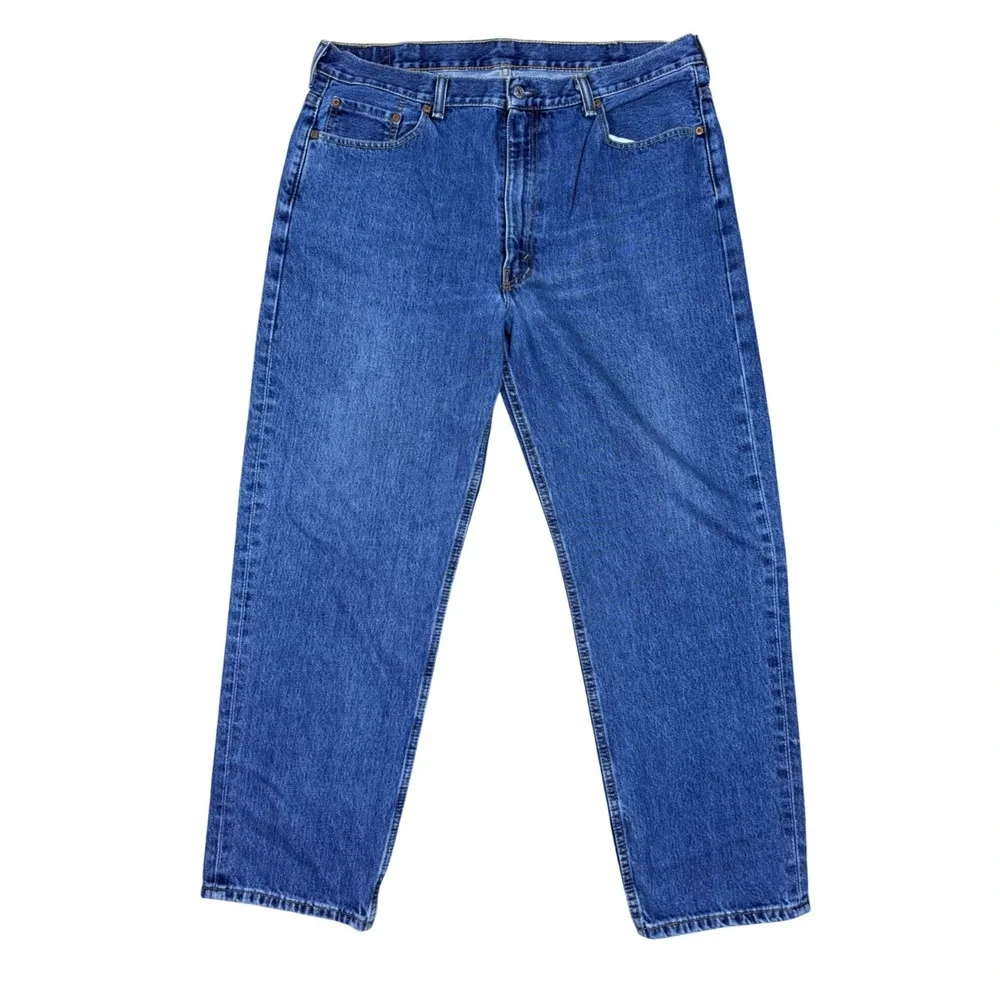 Levis 550 Relaxed Fit Jeans Mens 40x32 Blue Medium Wash‎ Straight Denim Red Tab
