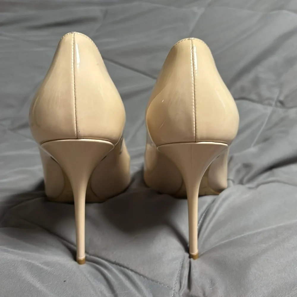 Christian Dior Elegant Essence Pointed Toe Nude Stiletto Heels Size 41