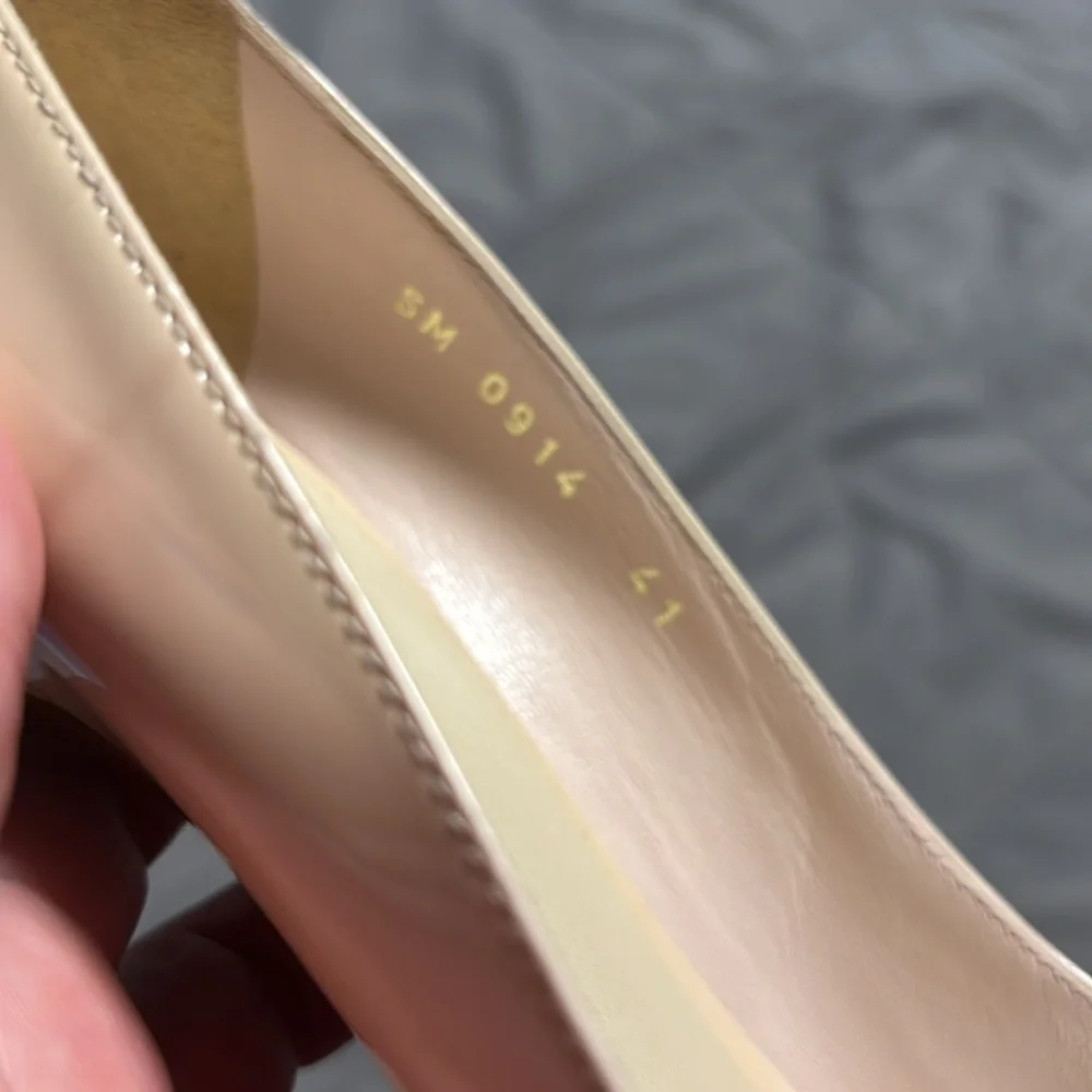 Christian Dior Elegant Essence Pointed Toe Nude Stiletto Heels Size 41