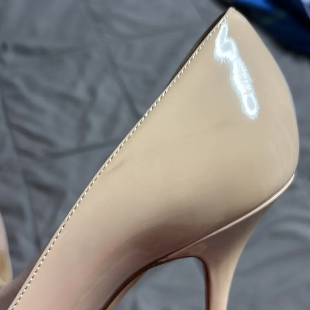 Christian Dior Elegant Essence Pointed Toe Nude Stiletto Heels Size 41