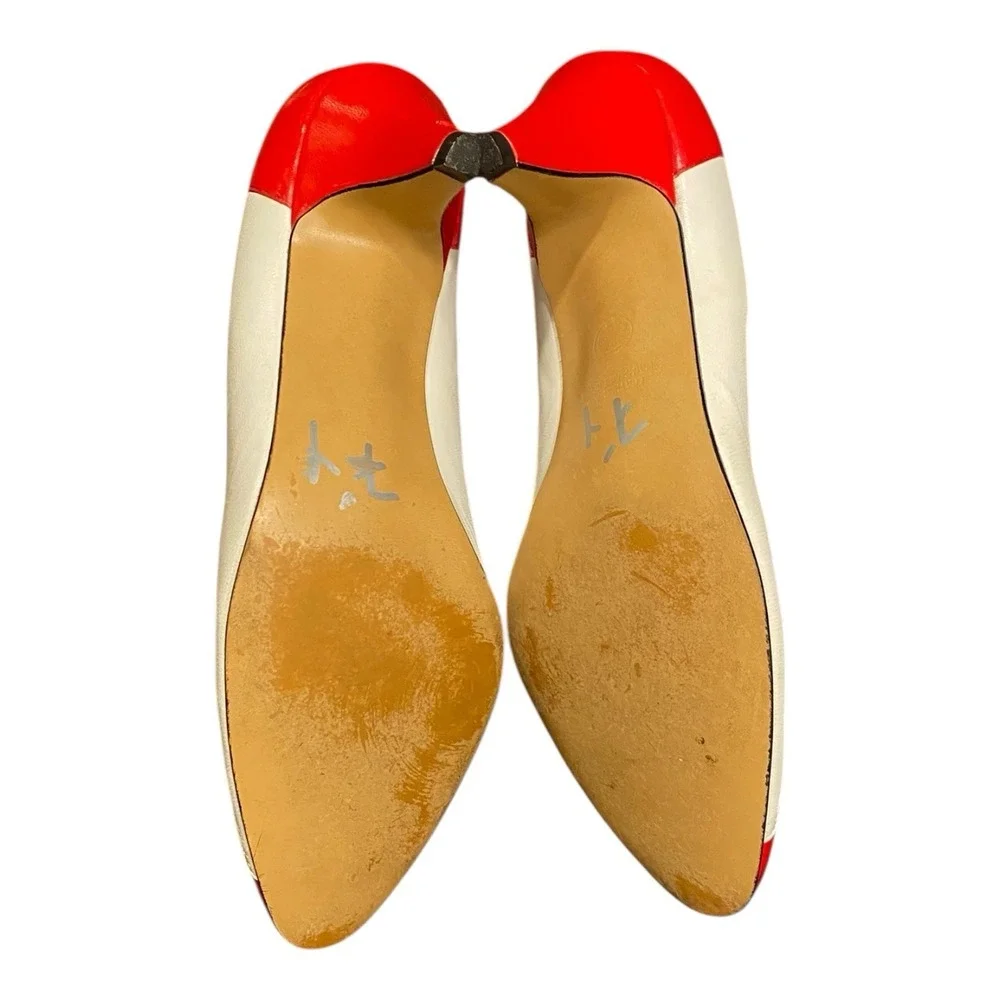 Vintage Naturalizer‎ Women's Heels Size 7.5 Red White Pump