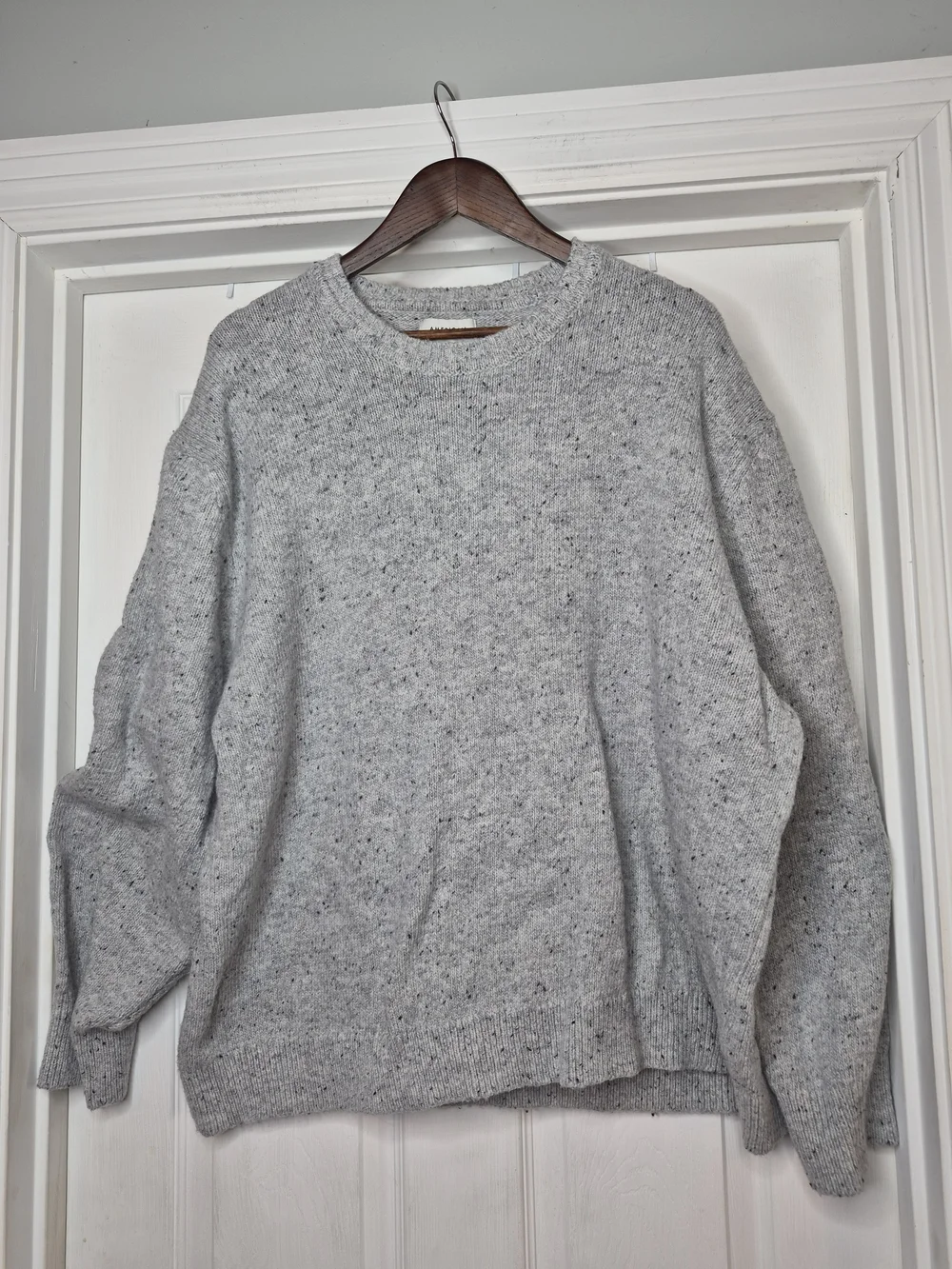 American Eagle Crewneck Sweater in Light Gray XXXL