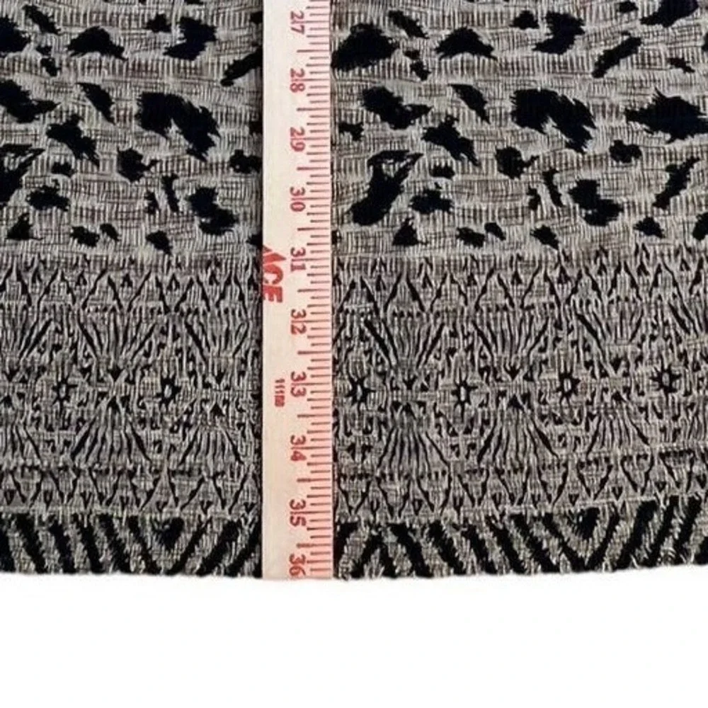 Pleat Pleat By Rafael Maxi‎ Skirt Womens P/M Beige Animal Print NWT Boho Chic