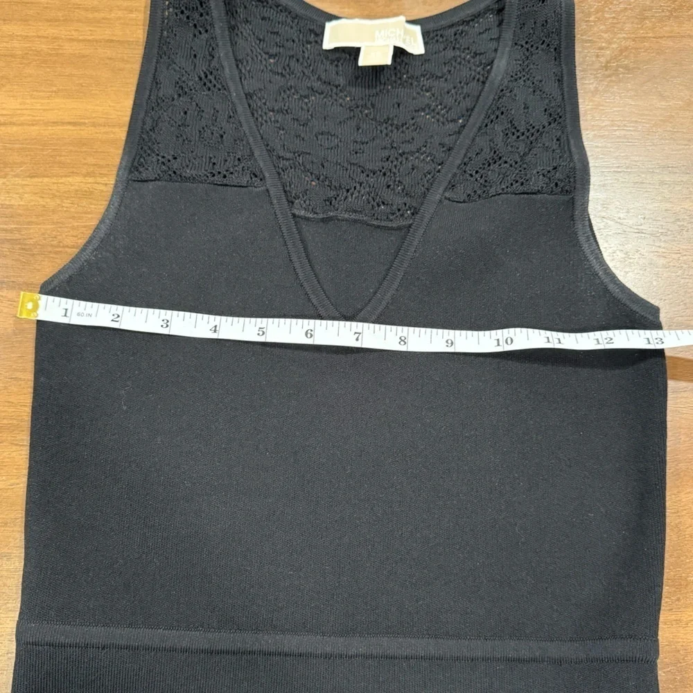 Michael Kors Fit and Flare Black Knit Dress Size X-Small