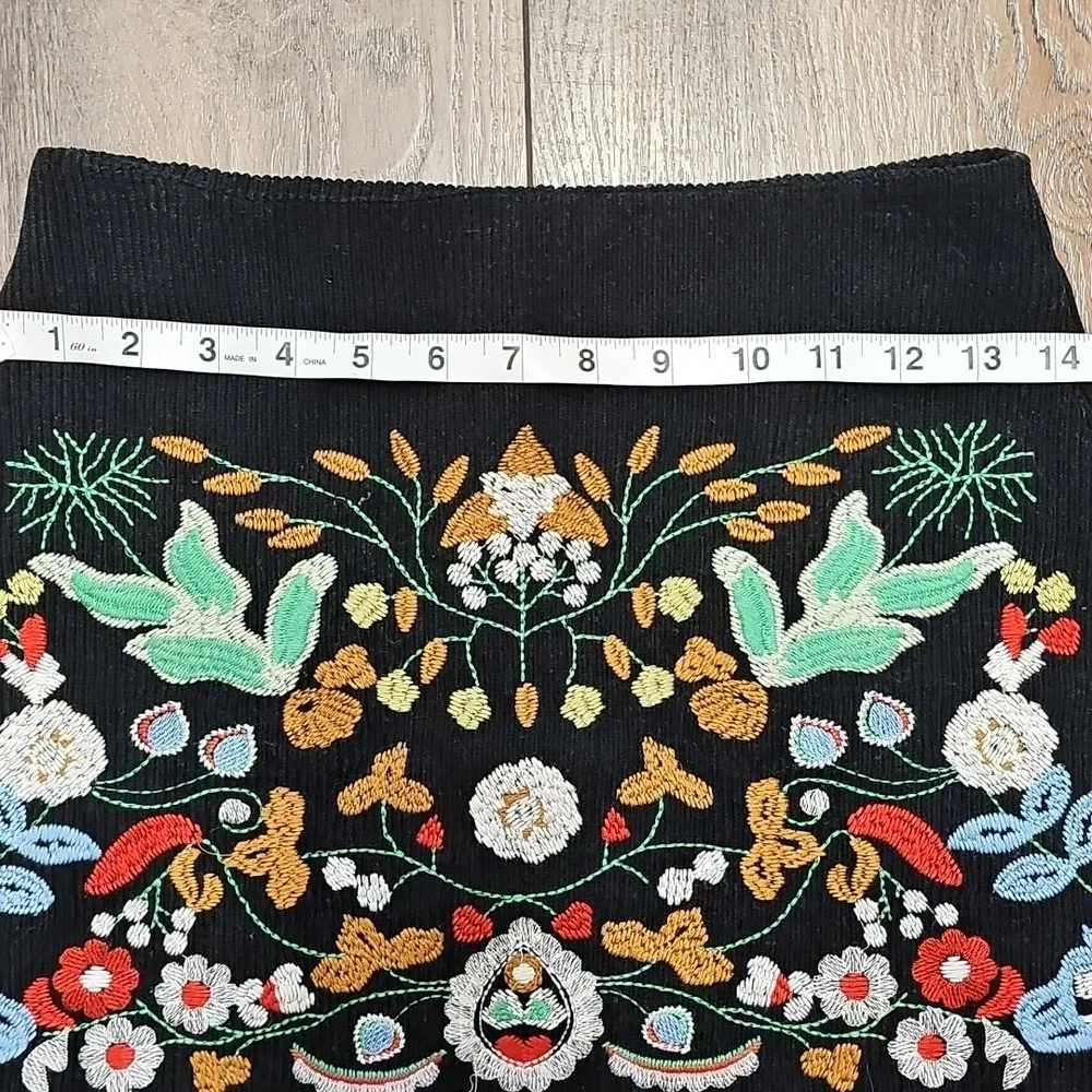 Mini, Skirt, Embroidered, corduroy, Dance, Wedding, Casual, Date, Holiday, Fun