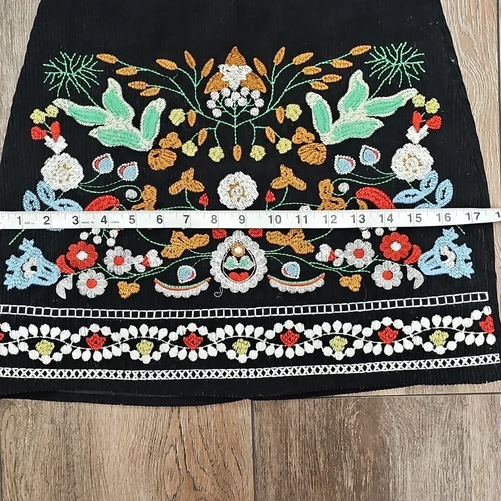 Mini, Skirt, Embroidered, corduroy, Dance, Wedding, Casual, Date, Holiday, Fun