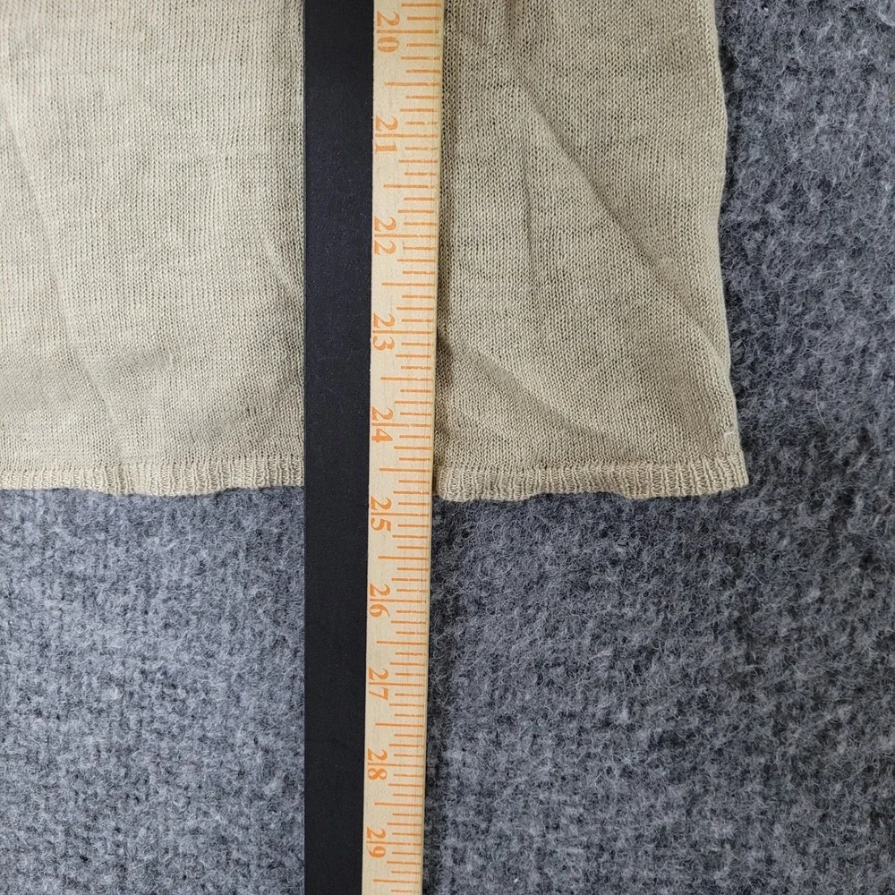 RLX Ralph Lauren Tank Top Womens Size S Olive Green Linen Knit Pocket Sleeveless
