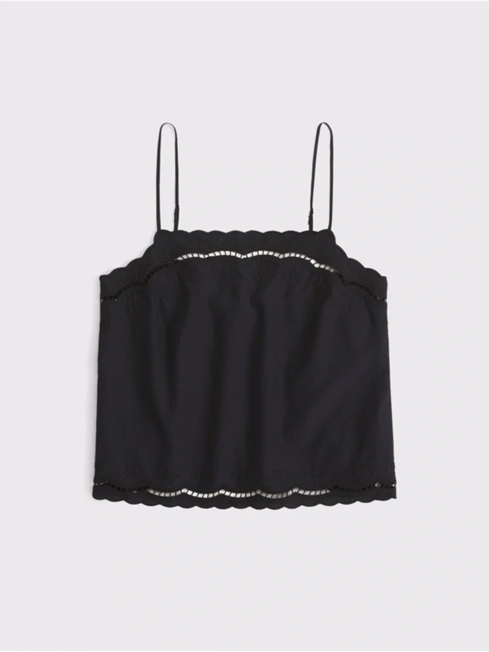 NWT Abercrombie & Fitch Cotton-Silk Blend Cutwork Cami Small