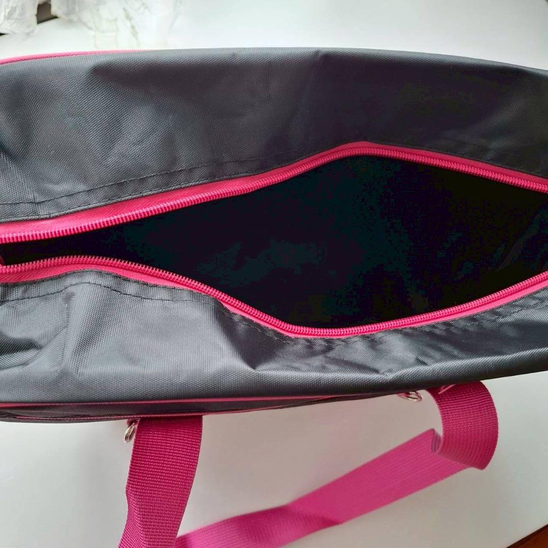 Pool Bag School Bag Nylon Black Pink Lightweight Large Capacity
