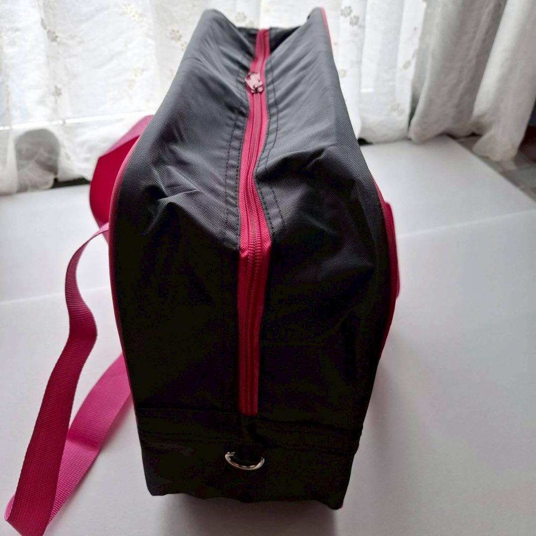 Pool Bag School Bag Nylon Black Pink Lightweight Large Capacity