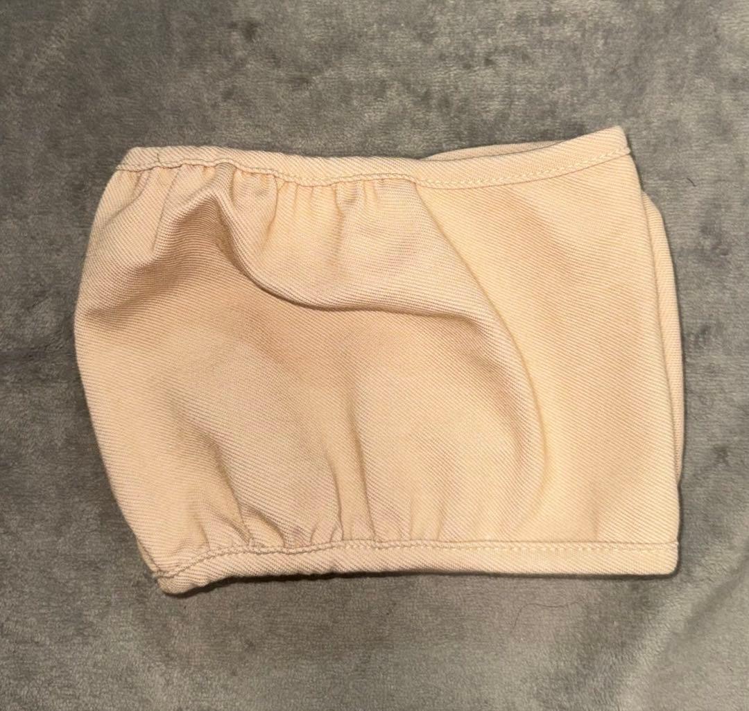 Dinosaur Embroidered Manner Belt L Beige
