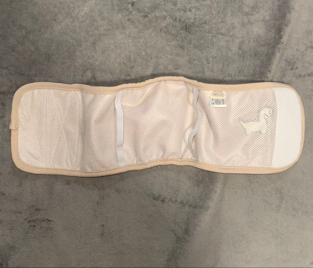 Dinosaur Embroidered Manner Belt L Beige