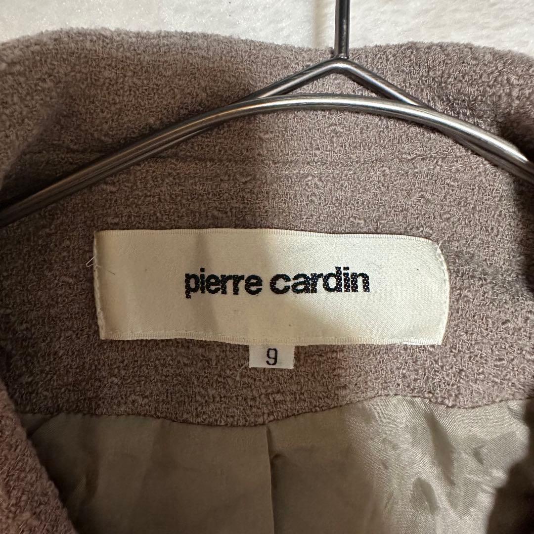 Pierre Cardin Round Collar A-Line Coat [9] Girly Gray Beige