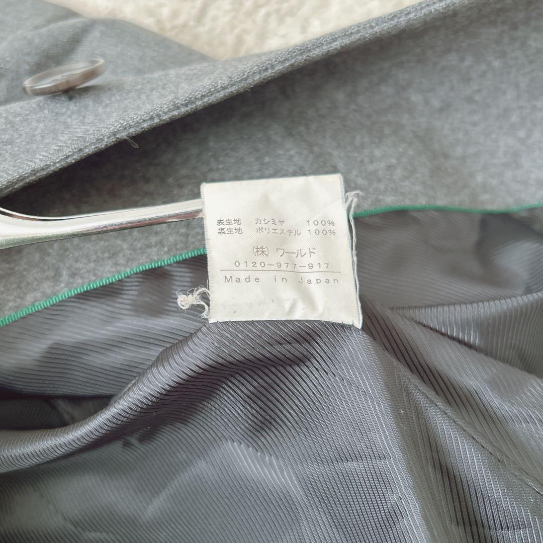 Indivi Cashmere Chester Coat, Made in Japan, Long Coat, Solid Color, Casual